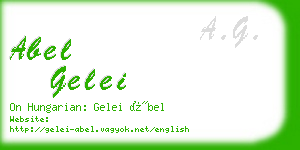 abel gelei business card